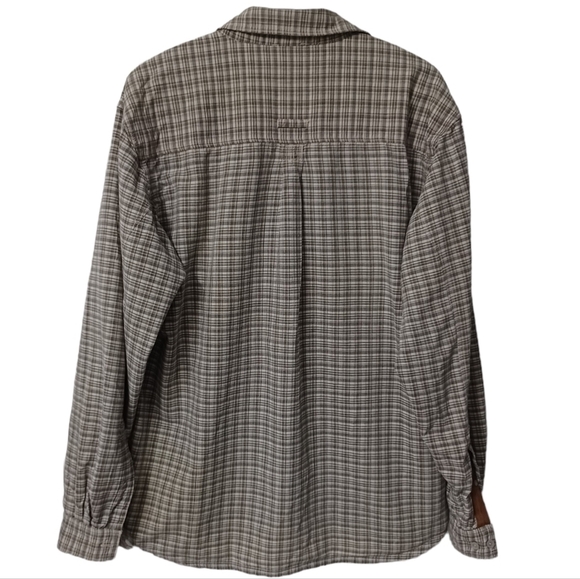 THE North Face button down plaid khaki pattern shirt top - Picture 2 of 7